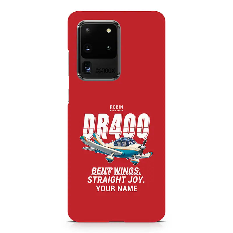 Robin DR400 - Cartoon + Name - Samsung Case - Red