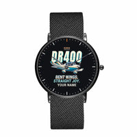 Thumbnail for Robin DR400 - Cartoon + Name - Slim Mesh - Black and Stainless Steel Strap