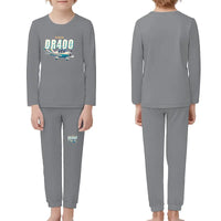 Thumbnail for Robin DR400 - Children Pajamas - Cartoon Chest - Gray