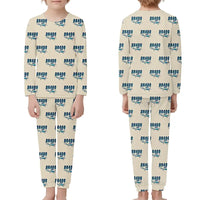Thumbnail for Robin DR400 - Children Pajamas - Cartoon Pattern - Beige
