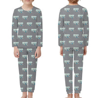 Thumbnail for Robin DR400 - Children Pajamas - Cartoon Pattern - Gray