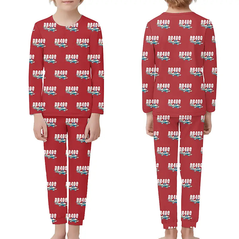 Robin DR400 - Children Pajamas - Cartoon Pattern - Red