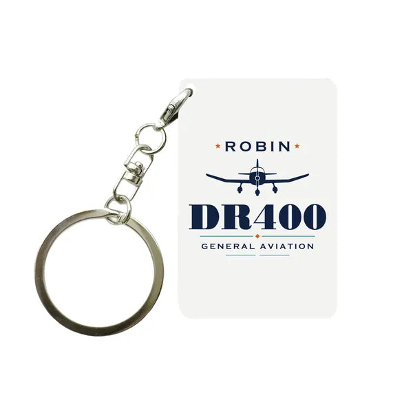 Robin DR400 - Heritage - Key Chain - White