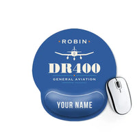Thumbnail for Robin DR400 - Heritage + Name - Ergonomic Mouse Pad - Blue
