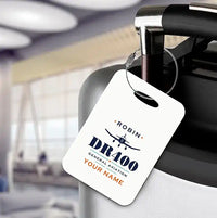 Thumbnail for Robin DR400 - Heritage + Name - Luggage Tag - White