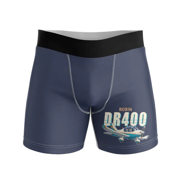 Robin DR400 - Men Boxers - Cartoon - Navy Blue