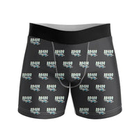 Thumbnail for Robin DR400 - Men Boxers - Cartoon Pattern - Black