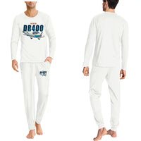 Thumbnail for Robin DR400 - Men Pajamas - Cartoon Chest - White