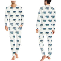 Thumbnail for Robin DR400 - Men Pajamas - Cartoon Pattern - White