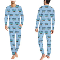 Thumbnail for Robin DR400 - Men Pajamas - Original Pattern - Light Blue
