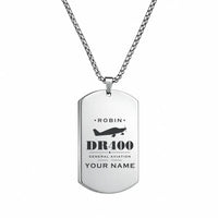 Thumbnail for Robin DR400 - Necklace - Heritage + Name - Silver