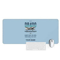 Thumbnail for Robin DR400 - Original + Name - Desk Mat - Light Blue