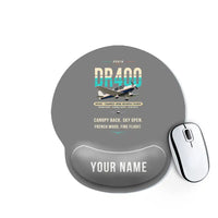 Thumbnail for Robin DR400 - Original + Name - Ergonomic Mouse Pad - Gray
