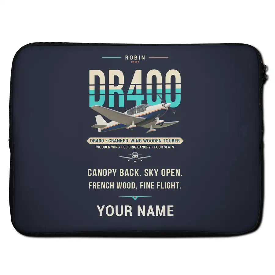 Robin DR400 - Original + Name - Laptop Sleeve