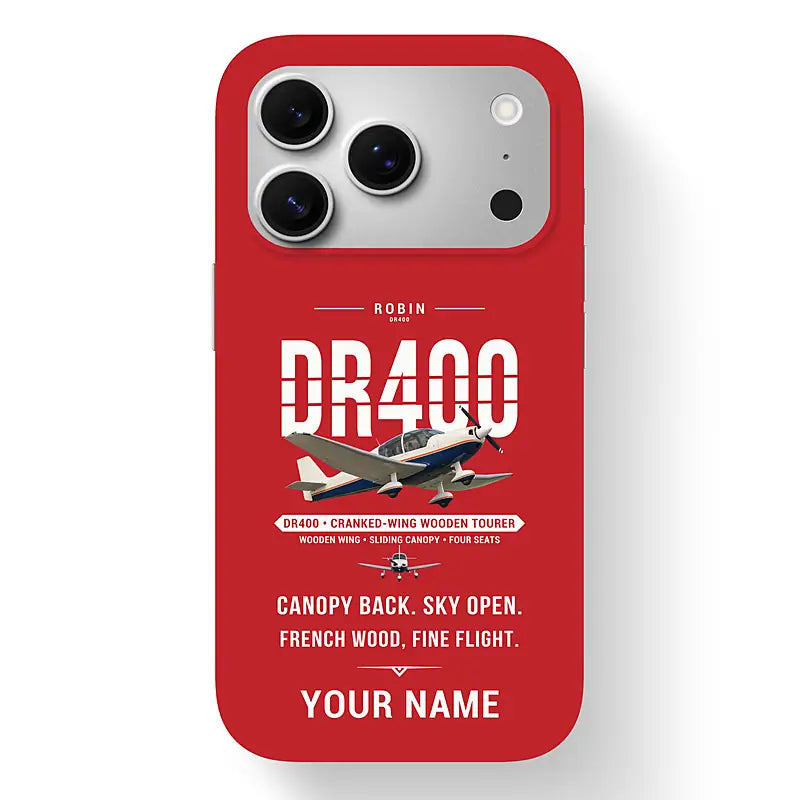 Robin DR400 - Original + Name - MagSafe iPhone 17 Pro - Red