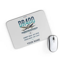 Thumbnail for Robin DR400 - Original + Name - Mouse Pad - Light Gray