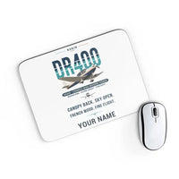 Thumbnail for Robin DR400 - Original + Name - Mouse Pad - White