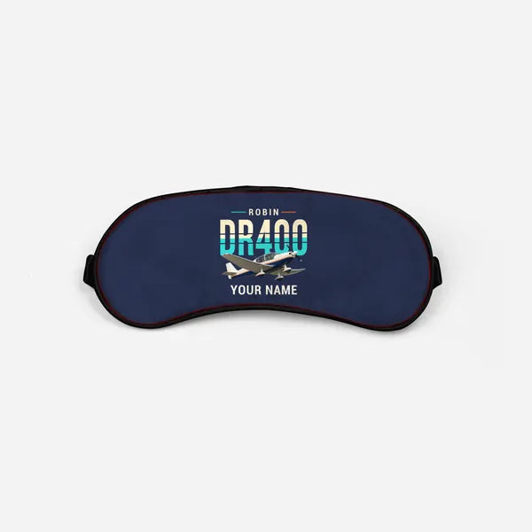 Robin DR400 - Original + Name - Sleep Mask - Navy Blue