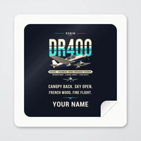 Thumbnail for Robin DR400 - Original + Name - Square Sticker - Peel