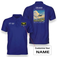 Thumbnail for Robin DR400 - Poster - Double-Side Polo - Blue + Name
