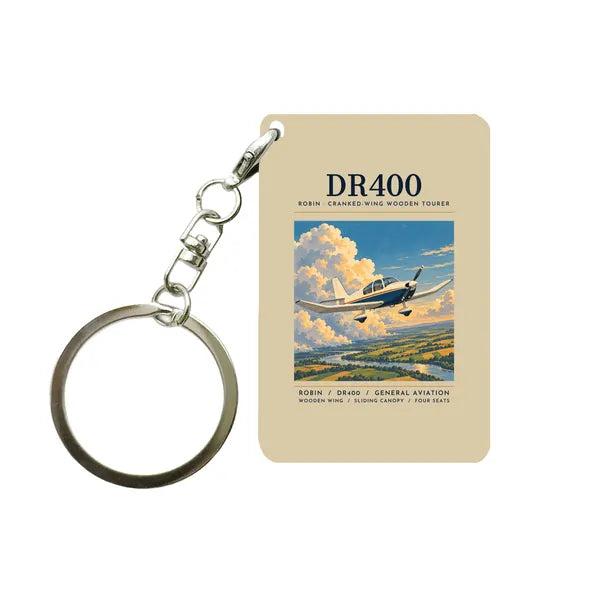 Robin DR400 - Poster - Key Chain - Beige