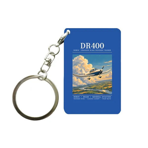 Robin DR400 - Poster - Key Chain - Blue