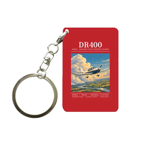 Robin DR400 - Poster - Key Chain - Red
