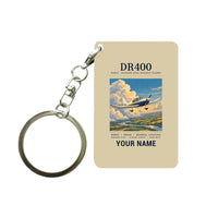 Thumbnail for Robin DR400 - Poster + Name - Key Chain - Beige