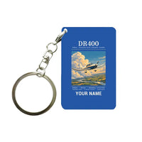 Thumbnail for Robin DR400 - Poster + Name - Key Chain - Blue