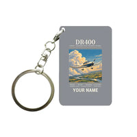 Thumbnail for Robin DR400 - Poster + Name - Key Chain - Gray