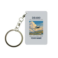 Thumbnail for Robin DR400 - Poster + Name - Key Chain - Light Gray