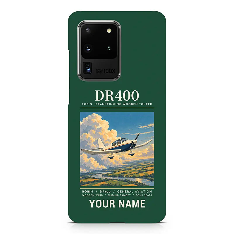 Robin DR400 - Poster + Name - Samsung Case - Dark Green