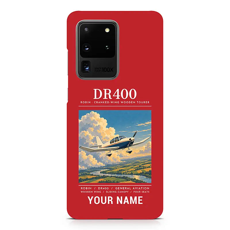 Robin DR400 - Poster + Name - Samsung Case - Red