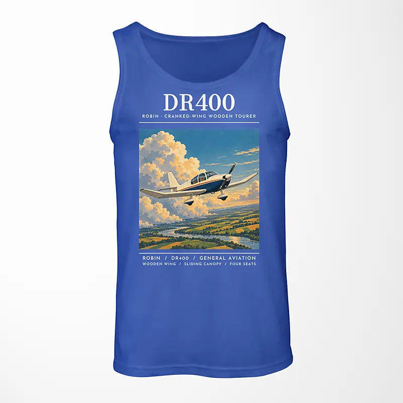 Robin DR400 - Poster - Tank Top - Blue