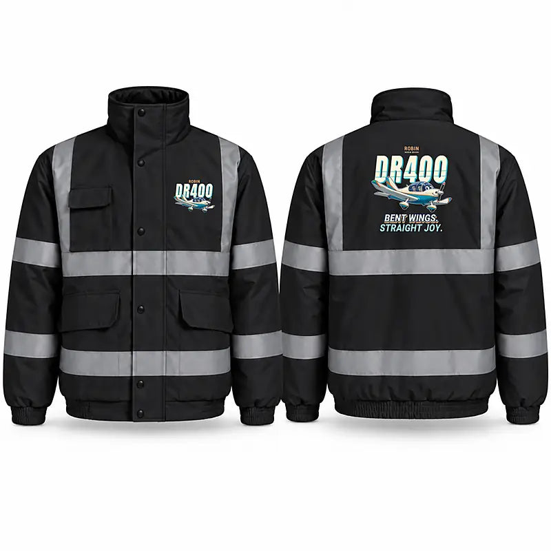 Robin DR400 Reflective Winter Jackets - Cartoon - Black