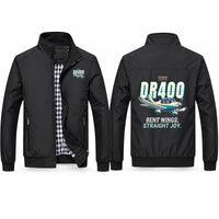 Thumbnail for Robin DR400 Stylish Jackets - Stand Collar - Cartoon - Black