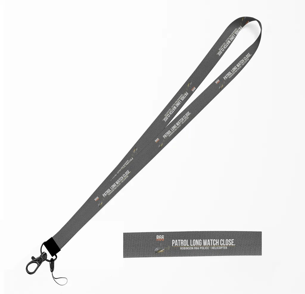 Robinson R66 Police lanyard - gray