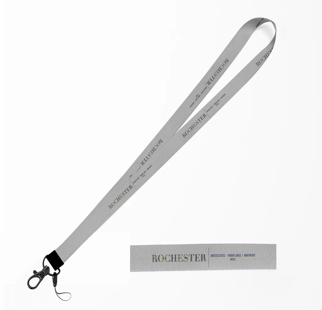 Rochester City Series lanyard - light gray