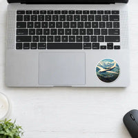 Thumbnail for Rockwell Commander 114 - 3D + Name - Circle Sticker - Laptop
