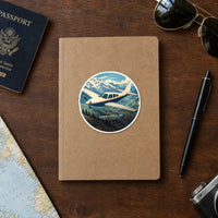 Thumbnail for Rockwell Commander 114 - 3D + Name - Circle Sticker - Notebook