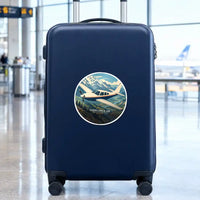 Thumbnail for Rockwell Commander 114 - 3D + Name - Circle Sticker - Suitcase