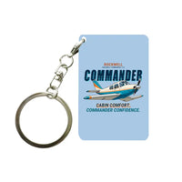 Thumbnail for Rockwell Commander 114 - Cartoon - Key Chain - Light Blue