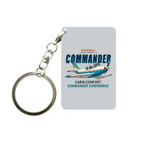 Thumbnail for Rockwell Commander 114 - Cartoon - Key Chain - Light Gray
