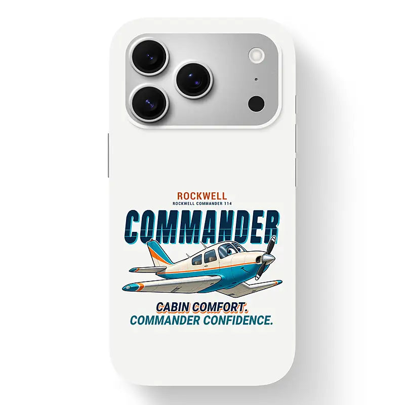 Rockwell Commander 114 - Cartoon - MagSafe iPhone 17 Pro - White