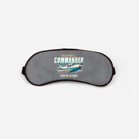 Thumbnail for Rockwell Commander 114 - Cartoon + Name - Sleep Mask - Gray