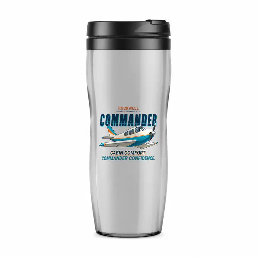 Rockwell Commander 114 - Cartoon - Plastic (No Holder) - Light Gray