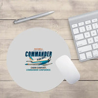 Thumbnail for Rockwell Commander 114 - Cartoon - Round Mouse Pad - Light Gray