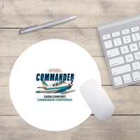 Thumbnail for Rockwell Commander 114 - Cartoon - Round Mouse Pad - White