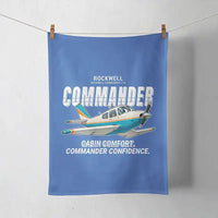 Thumbnail for Rockwell Commander 114 - Cartoon - Towel - Blue