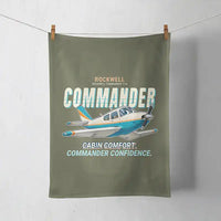 Thumbnail for Rockwell Commander 114 - Cartoon - Towel - Green Army